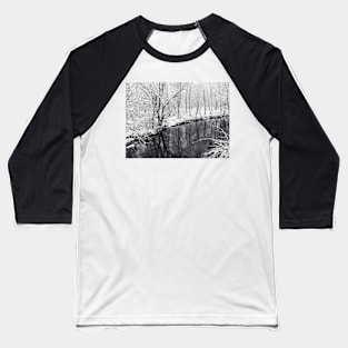 Weamaconk Creek and Snow Baseball T-Shirt